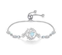 FANCIME Lebensbaum Opal Armband für Damen 925 Sterling Silber Baum des Lebens Opal Anhänger Armband Schmuck Geschenke für Damen Frauen Mädchen