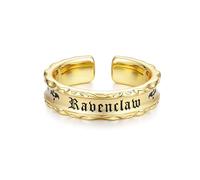 FANCIME x Harry Potter Kollaboration - Ravenclaw House Ring - Gelb, Schmuckgeschenke für Damen Mädchen Herren