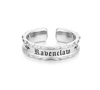 FANCIME x Harry Potter Kollaboration - Ravenclaw House Ring - Silber, Schmuckgeschenke für Damen Mädchen Herren
