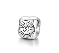 FANCIME x Harry Potter Kollaboration - Slytherin Bead Charm, Sterling Silber Schmuckgeschenke für Damen Mädchen