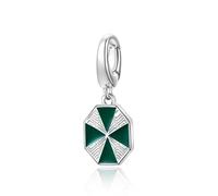 FANCIME x Harry Potter Kollaboration - Slytherin's Medaillon Charm, Sterling Silber Schmuckgeschenke für Damen Mädchen