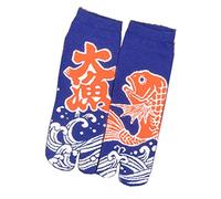 Fancy Pumpkin Kimono-Sandale im japanischen Stil mit geteilten Zehensocken Ninja Geta-Socken Geisha-Socken für Männer, E-23