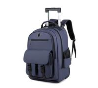 FANDARE 2 in 1 Business Trolley Rucksack Reiserucksack mit schnell laufenden Rollen Herren Laptop-Trolley Handgepäck Rolling Notebook bis 15.6 Zoll Reisetasche Arbeit Reisekoffer Aaktenkoffer Blau