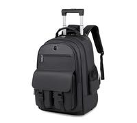 FANDARE 2 in 1 Business Trolley Rucksack Reiserucksack mit schnell laufenden Rollen Herren Laptop-Trolley Handgepäck Rolling Notebook bis 15.6 Zoll Reisetasche Arbeit Reisekoffer Aaktenkoffer Schwarz