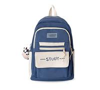 FANDARE 2025 Upgrade 15.6 Zoll Laptop Rucksack Leichter Schulrucksack für Damen Wasserfester Leichtgewicht-Rucksack für Universität Beruf und Reise Tagesrucksack für Alltag Blau