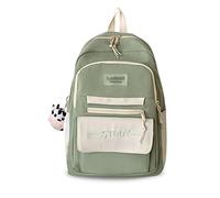 FANDARE 2025 Upgrade 15.6 Zoll Laptop Rucksack Leichter Schulrucksack für Damen Wasserfester Leichtgewicht-Rucksack für Universität Beruf und Reise Tagesrucksack für Alltag Grün