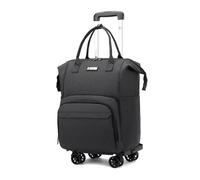 FANDARE 3-in-1 Roll-Rucksack Faltbar Konvertierbarer Einkaufswagen & Handgepäcktrolley Herren Damen Einkaufstrolley Reisegepäck für Einkauf Business Wochenendtrips (Kabinentauglich) Schwarz