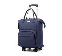 FANDARE 3-in-1 Roll-Rucksack Faltbar Konvertierbarer Einkaufswagen & Handgepäcktrolley Herren Damen Einkaufstrolley Reisegepäck für Einkauf Business Wochenendtrips (Kabinentauglich) Blau