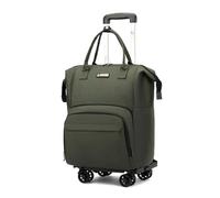 FANDARE 3-in-1 Roll-Rucksack Faltbar Konvertierbarer Einkaufswagen & Handgepäcktrolley Herren Damen Einkaufstrolley Reisegepäck für Einkauf Business Wochenendtrips (Kabinentauglich) Grün
