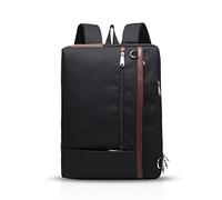 FANDARE 3 In 1 Rucksack - 15.6 Zoll Laptop Tasche, Crossbody Handtasche, Schultertasche für Geschäft und Reise - Wasserdicht für Damen und Herren - Polyester Schwarz