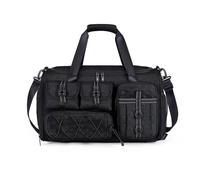 FANDARE 3 IN 1 Sporttasche Reisetasche Rucksack Herren Damen Weekender mit Schuhfach & Trocken- und Nasstrennung Handgepäck Doktortasche Fitnesstasche Trainingstasche Badetasche Reisetasche Schwarz