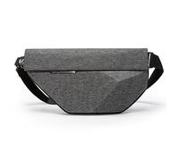 FANDARE 3 Liter Sling Bag Leicht Sling Bag Praktische Innenfächer für Organisation Tragetasche Schultertasche Hüfttasche für Camping Wandern Fitness Fahrrad Grau