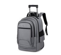 FANDARE 35 L Rollrucksack Business Trolley Rucksack Reiserucksack mit Versteckbare Zugstange Herren Damen Laptop-Trolley Handgepäck Rolling Notebook bis 15.6 Zoll Reisetasche Wasserdicht Grau