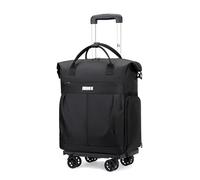 FANDARE 35L Laptop-Trolleys Herren Damen Einkaufstrolley klappbar Rollerrucksack Business Wandlungsrucksack Reiserucksack mit Rollen Trolley-Rucksack Rollen Handgepäck Rolling Aaktenkoffer Schwarz