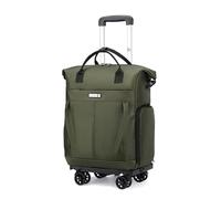 FANDARE 35L Laptop-Trolleys Herren Damen Einkaufstrolley klappbar Rollerrucksack Business Wandlungsrucksack Reiserucksack mit Rollen Trolley-Rucksack Rollen Handgepäck Rolling Aaktenkoffer Grün