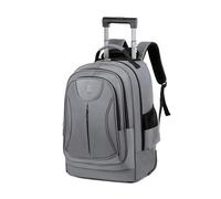 FANDARE 35L Laptop-Trolleys Herren Rollerrucksack 2 IN 1 Business Wandlungsrucksack Reiserucksack mit Rollen Trolley-Rucksack Rollen Handgepäck Notebook bis 15.6 Zoll Arbeit Aaktenkoffer Grau