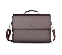 FANDARE Aktentasche Herren PU Leder Dokumententasche Umhängetasche Geschäftstasche für 12.9 Zoll Laptoptasche Henkeltasche Arbeitstasche Business Bürota Handtasche Schultertasche Messenger Bag Braun