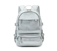 FANDARE Alltagsrucksack für Damen Herren 15.6 Zoll Laptopfach Business Wanderrucksack mit Kofferriemen Wasserdicht Mehrere Fächer für Reise Beruf Freizeit Grau