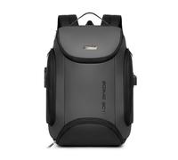 FANDARE Anti-Diebstahl Rucksack 15.6 Zoll USB Ladeport Business Laptoprucksack Wasserdicht mit Rollkoffer-Gurt und Atmungsaktivem Rückenpolster Grau