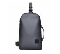 FANDARE Anti-Diebstahl Sling Bag Brusttasche Herren-Schultertaschen Umhängetasche Hängetasche Herrentasche Klein Reisetaschen Handgepäck zum Umhängen Freizeit Arbeit Büro Crossbody Tasche Grau