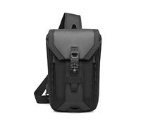 FANDARE Anti-Theft Brusttasche Sling Bag mit USB Schultertasche Herren Grosse Kapazität Crossover Bag Umhängetasche für Schule Outdoorsport Wandern Radfahren Bergsteigen Reisen Polyester Schwarz