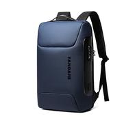 FANDARE Anti-Theft Rucksack Herren Laptop-Rucksack Schulrucksack mit USB-Ladeanschluss Damen Geschäft Arbeiten Rucksack Schulranzen für Arbeit Reisen Wandern Tagesrucksack Daypacks Hochschule Blau A