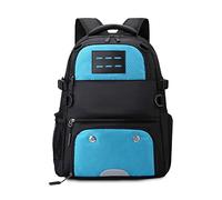 FANDARE Basketball Rucksack Fußball-Rucksack mit Ballfach & Schuhfach Schulrucksack mit 15.6 Zoll Laptopfach für Volleyball, Basketball, Stadion und Strand Sportbeutel Blau