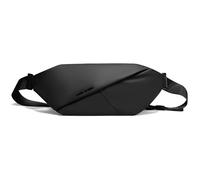 FANDARE Bauchtasche Brustbeutel Gürteltasche Urbaner Leichter Kulturbeutel Wasserdichter Polyester Rucksack Ersatz für Geldbörse Handy Tasche für Reise Fahrrad Arbeit Sport Schwarz A