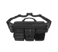 FANDARE Bauchtasche Herren Militär-Gürteltasche Wasserdicht Brusttasche Hüfttasche Sling Bag Umhängetasche für Outdoor Sport Joggen Wandern Radfahren Reisen Daypacks Schwarz