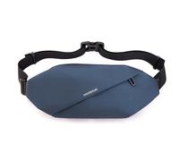 FANDARE Bauchtasche Umhängetasche für Damen HerrenHohe Kapazität & Verstellbarer Gurt Alltagstauglich für Reisen Freizeit Arbeit & Business Wasserabweisendes Nylon Material Blau