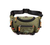 FANDARE Beiläufig Brusttasche Sling Bag Outdoorsport Bauchtasche Schultertasche Herren Grosse Kapazität Crossover Bag Umhängetasche für Schule Wandern Radfahren Bergsteigen Reisen Nylon Grün