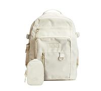 FANDARE Beiläufig Rucksack Schulrucksack Schulranzen Daypacks mit 15.6 Zoll Laptopfach Schultaschen mit Handytasche Mädchen Junge Kinderrucksack für Universität Reisen Freizeit Weiß