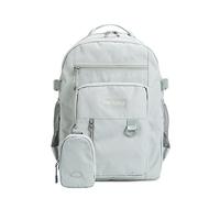 FANDARE Beiläufig Rucksack Schulrucksack Schulranzen Daypacks mit 15.6 Zoll Laptopfach Schultaschen mit Handytasche Mädchen Junge Kinderrucksack für Universität Reisen Freizeit Grau