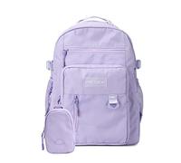 FANDARE Beiläufig Rucksack Schulrucksack Schulranzen Daypacks mit 15.6 Zoll Laptopfach Schultaschen mit Handytasche Mädchen Junge Kinderrucksack für Universität Reisen Freizeit Violett