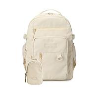 FANDARE Beiläufig Rucksack Schulrucksack Schulranzen Daypacks mit 15.6 Zoll Laptopfach Schultaschen mit Handytasche Mädchen Junge Kinderrucksack für Universität Reisen Freizeit Khaki a