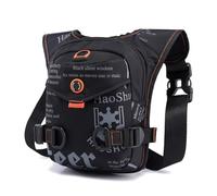 FANDARE Beintasche für Herren Damen Militär Beintasche Bauchtasche Hüfttasche Brusttasche Gürteltasche Sling Bag Umhängetaschen Schultertasche für Outdoor Reisen Crossover DaypacksSchwarz