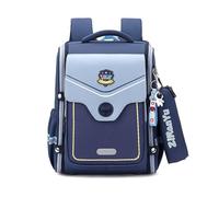 FANDARE Britischer Stil Kinderrucksäcke mit Federmäppchen Schultasche für Mädchen Junge Juniorrucksäcke Abenteuer-Tornister Schultasche Reflex-Rucksäcke Kids-Rucksack Schulranzen Himmelblau