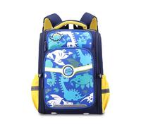 FANDARE Britischer Stil Kinderrucksäcke Schultasche für Mädchen Junge Juniorrucksäcke Abenteuer-Tornister Schultasche Reflex-Rucksäcke Kids-Rucksack Kinder-Tragebeutel Schulranzen Neues Blau