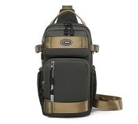 FANDARE Brusttasche für Herren Bauchtasche Schultertasche Shoulder Bag Men Männer Umhängetasche Herren Brustbeutel Jungen klein Sling Bag Männertasche Wandern Reisen Bodybag Herren Armeegrün