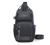 FANDARE Brusttasche für Herren Bauchtasche Schultertasche Shoulder Bag Men Männer Umhängetasche Herren Brustbeutel Jungen klein Sling Bag Männertasche Wandern Reisen Bodybag herrenGrau
