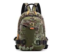 FANDARE Brusttasche Sling Bag Schulrucksack Sporttasche Herren Damen Schulranzen Umhängetaschen Crossover Rucksack Schultertasche Outdoor mit Kopfhörer-Loch & Abnehmbarer Schultergurt Camo