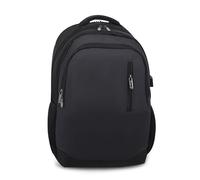 FANDARE Business Rucksack Herren Damen Groß Laptop Rucksack 15.6 Zoll mit USB Ladeanschluss Wasserdichtes Nylon Rucksack mit vielen Fächern Schwarz