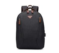 FANDARE Business Rucksack Herren & Damen Wasserfest Tragbarer Daypack mit USB-Ladeport & Gepäckträger-Haken Leichter 10L Rucksack für Berufsreisen Arbeit Uni Sport Schwarz