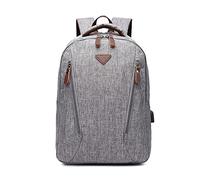 FANDARE Business Rucksack Herren & Damen Wasserfest Tragbarer Daypack mit USB-Ladeport & Gepäckträger-Haken Leichter 10L Rucksack für Berufsreisen Arbeit Uni Sport Grau