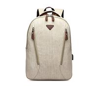 FANDARE Business Rucksack Herren & Damen Wasserfest Tragbarer Daypack mit USB-Ladeport & Gepäckträger-Haken Leichter 10L Rucksack für Berufsreisen Arbeit Uni Sport Apricot