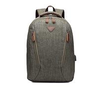 FANDARE Business Rucksack Herren & Damen Wasserfest Tragbarer Daypack mit USB-Ladeport & Gepäckträger-Haken Leichter 10L Rucksack für Berufsreisen Arbeit Uni Sport Grün