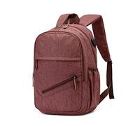 FANDARE Business Rucksack USB Ladeport 15.6 Zoll Laptop 22.5L Großes Fassungsvermögen Mehrere Fächer Wasserdichter Polyester Rücken Tasche Tragbar für Reise Outdoor Alltag Männer Frauen Braun