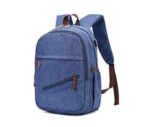 FANDARE Business Rucksack USB Ladeport 15.6 Zoll Laptop 22.5L Großes Fassungsvermögen Mehrere Fächer Wasserdichter Polyester Rücken Tasche Tragbar für Reise Outdoor Alltag Männer Frauen Blau