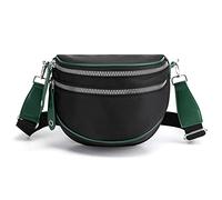 FANDARE Casual Schultertasche Backpack Sling Gürteltasche Brusttasche Jugendliche Leichte Umhängetasche Rucksack Sporttasche Herren Damen Reise Freizeit Outdoor Sports Nylon Wasserdicht Schwarz