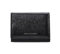 FANDARE Damen Geldbeutel Abendtasche Veganes Leder Geldbörse Funkelndes Perlmutt Portemonnaie mit 7 Kartenfächern Elegante Abendhandtasche für Business, Reise, Abend Wallet Schwarz